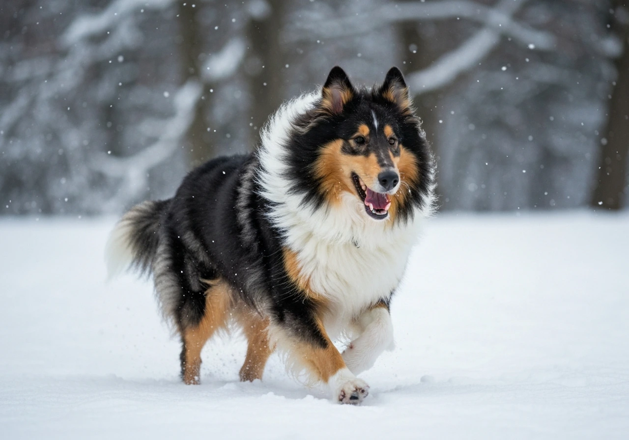 Collie enjoying the outdoors