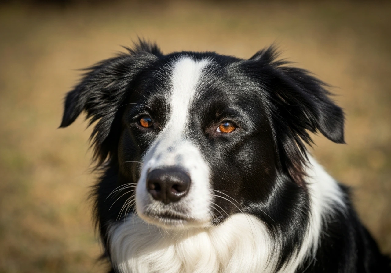 Portrait of a Border Collie